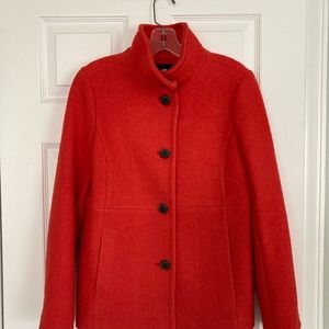Orange lands end jacket, size small